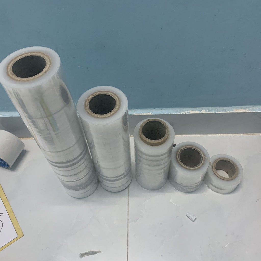 Màng pe quấn 20cm-800gram lõi nhỏ rẻ nhất hiện tại