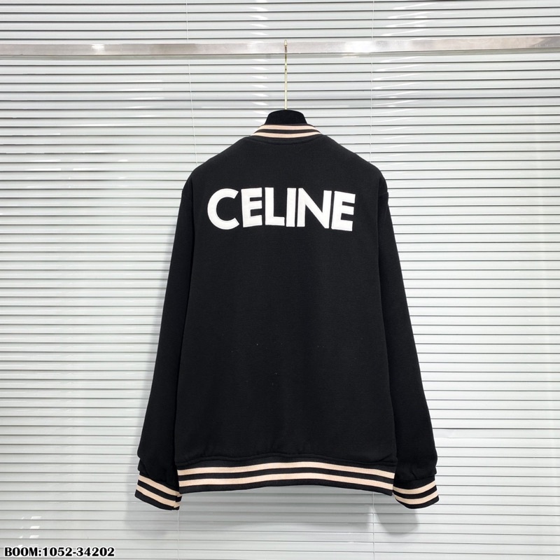 Khoác bomber CELlNE thêu logo da 2 lớp ___1052