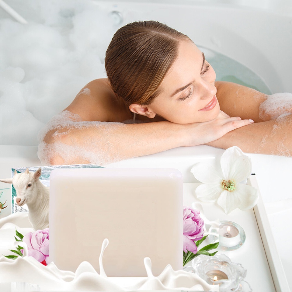 Xà Phòng Sữa Dê Tươi Trắng Mịn Da, Giảm Mụn Đỏ, Viêm Da Cơ Địa, Dưỡng Da Cho Người Lớn Và Trẻ Em