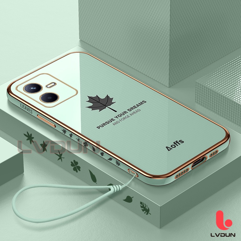 Ốp Điện Thoại Cho Vivo Y22 Y22S Y16 Y15S Y15A Y01 Y35 Y02S Y17 Y15 Y12 Y12S Y20 Y20S Y12A Art Maple Leaf Mobile ĐT Name 2A-FY