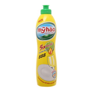 Nước rửa chén Mỹ Hảo 5X đậm đặc tinh dầu vỏ chanh chai 400g