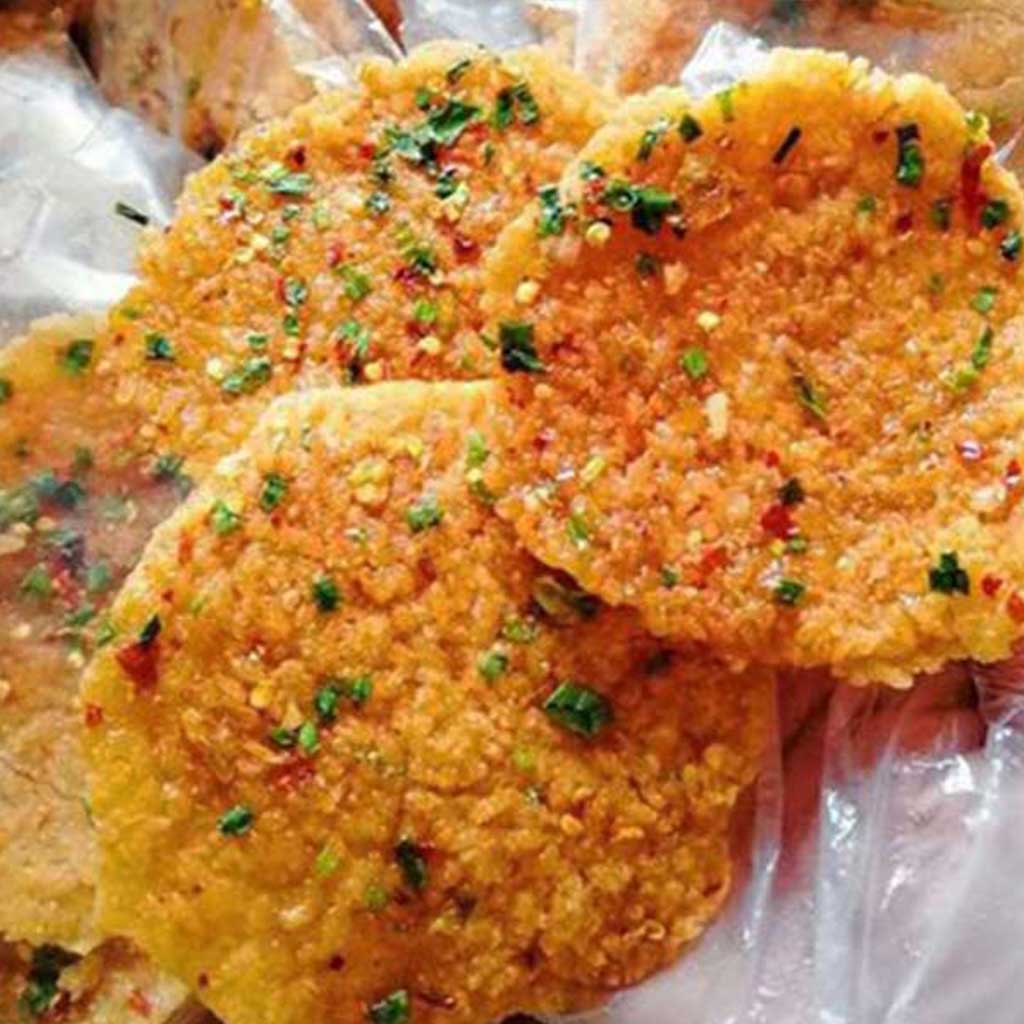 Cơm cháy chiên mắm, cơm cháy mắm hành túi 3 miếng đặc sản Sài Gòn