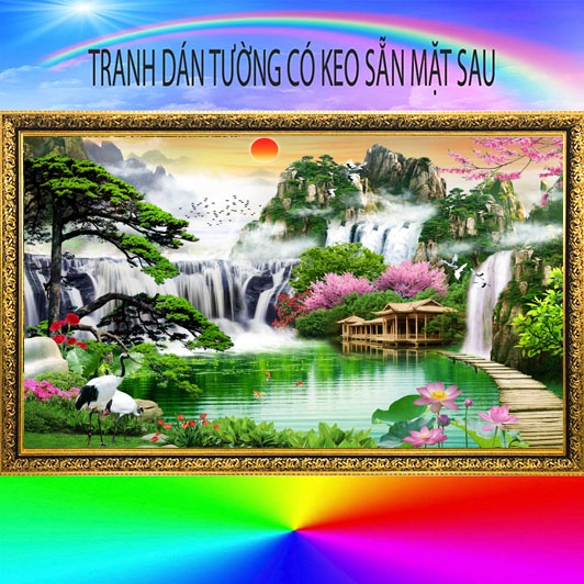 TRANH DÁN TƯỜNG 3D HÀN QUỐC-TRANH PHONG CẢNH