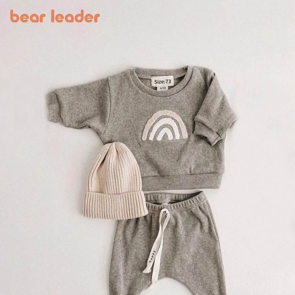 Bộ Đồ Thời Trang Mùa Thu 2 Món Áo Sweater Tay Dài In Chữ Bear Leader 0-3 Tuổi Phong Cách Âu Mỹ Thời Trang Mùa Thu 2022 Cho Bé Trai
