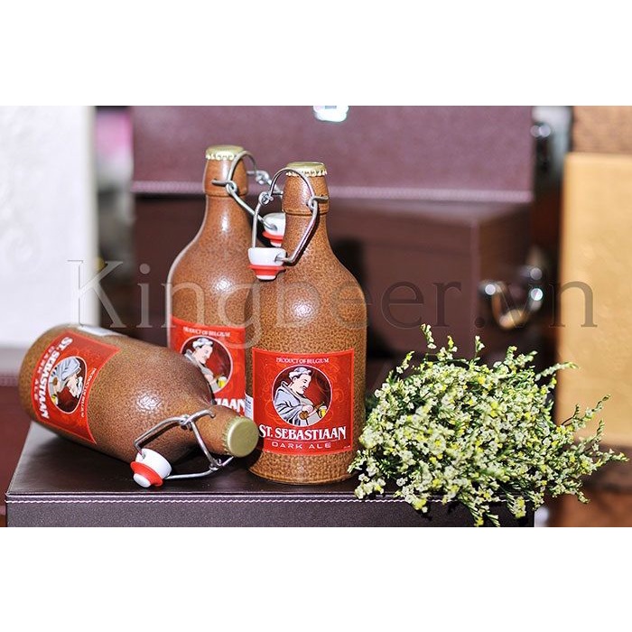 Lốc 4 Chai Bia sứ St. Sebastiaan Dark 6.9%