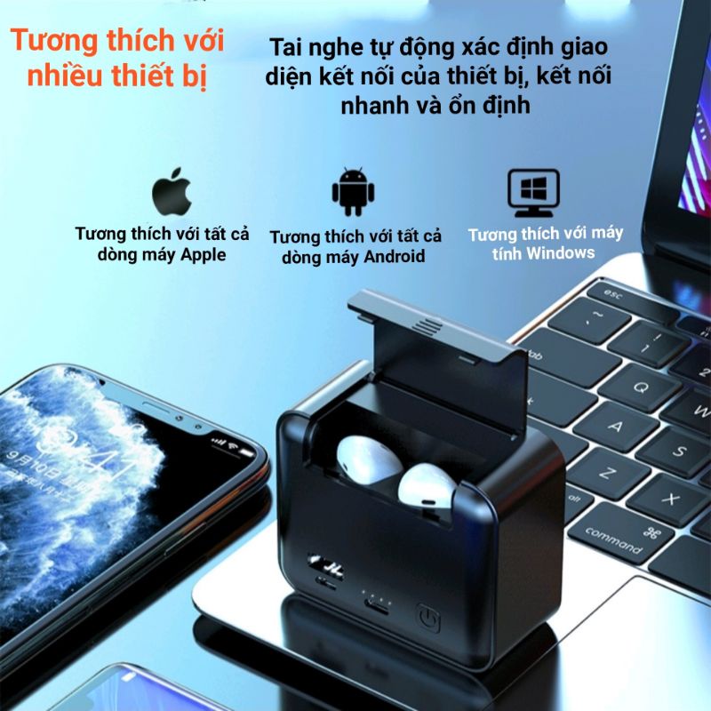 Tai Nghe Bluetooth Kiêm Pin Sạc Dự Phòng 10000 mAh KM-K99 Kiêm Giá Đỡ Điện Thoại