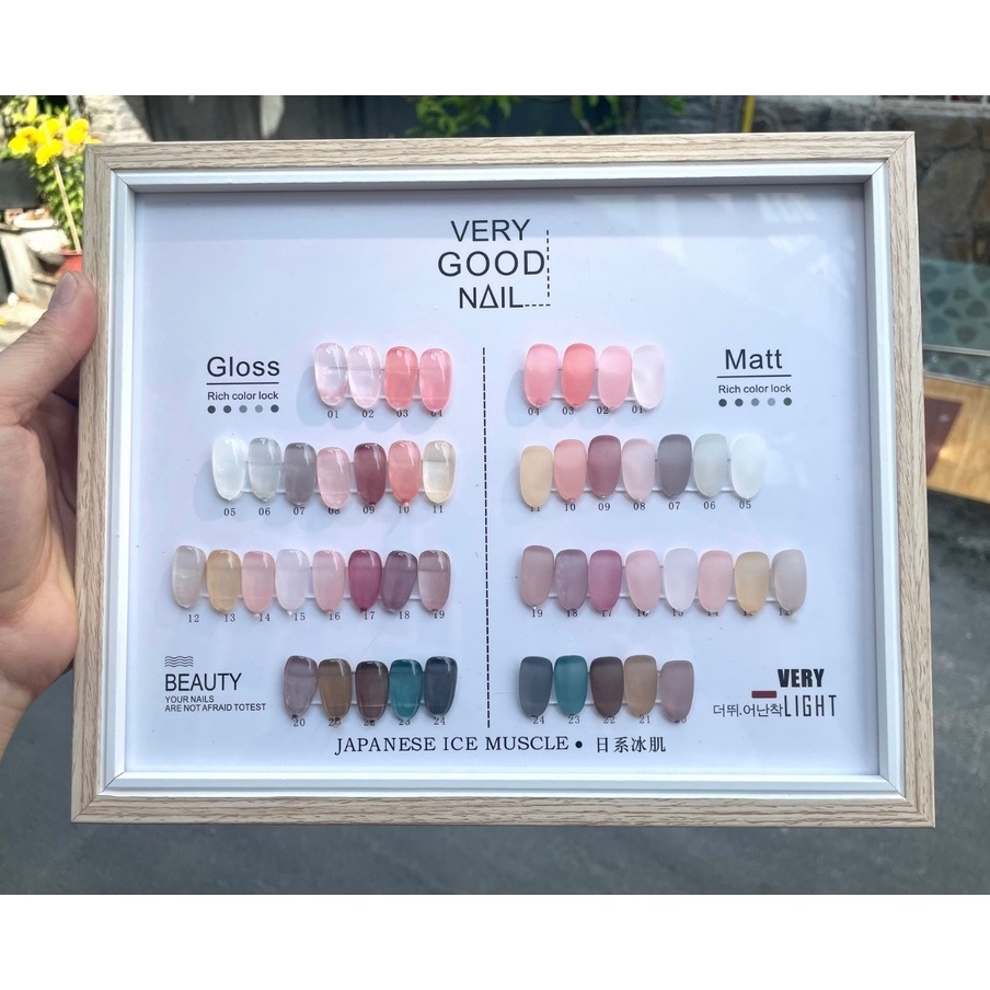 Set Sơn Thạch Very Good Nail 24 Màu [ Tặng Bảng Màu ] - manh219