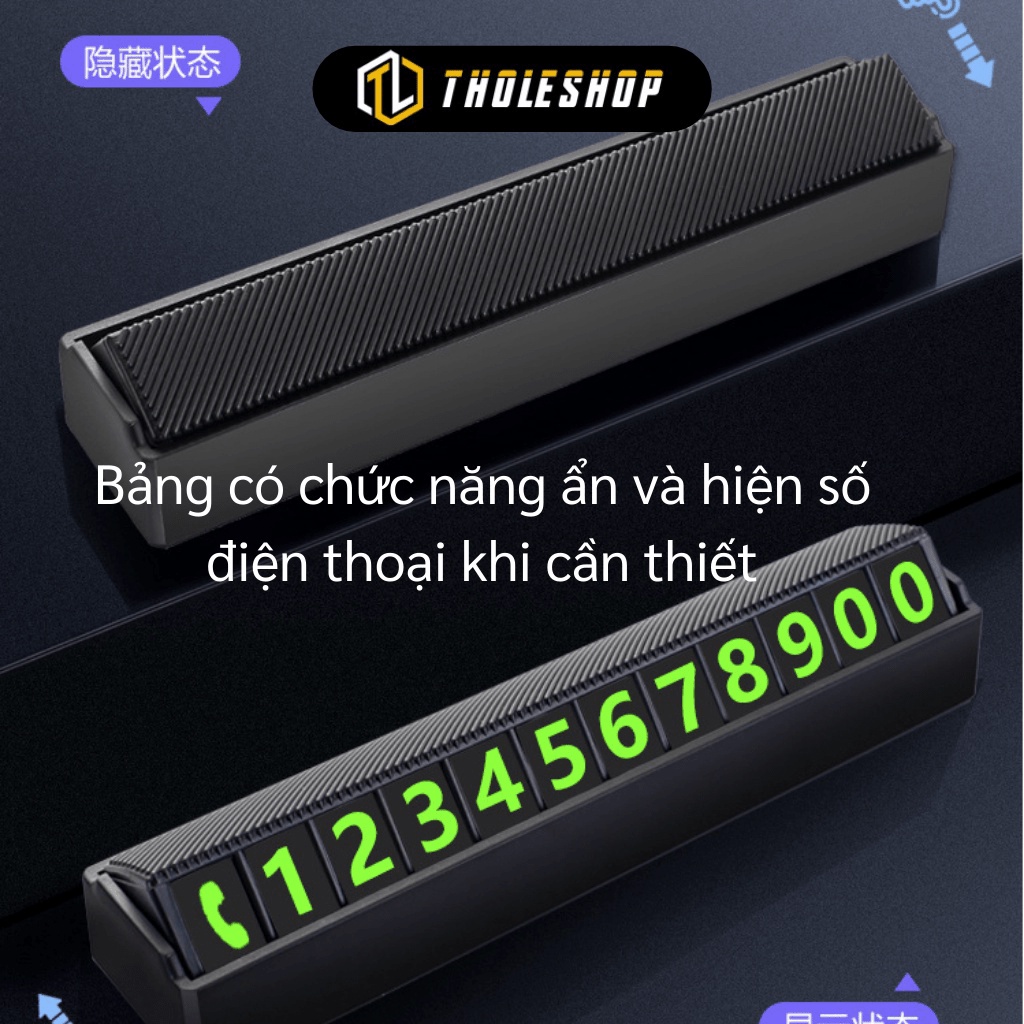 [SGD] Bảng Số Điện Thoại Ô Tô - Thẻ Ghi SĐT Cho Xe Hơi Gắn Taplo Khi Đỗ Xe 9512