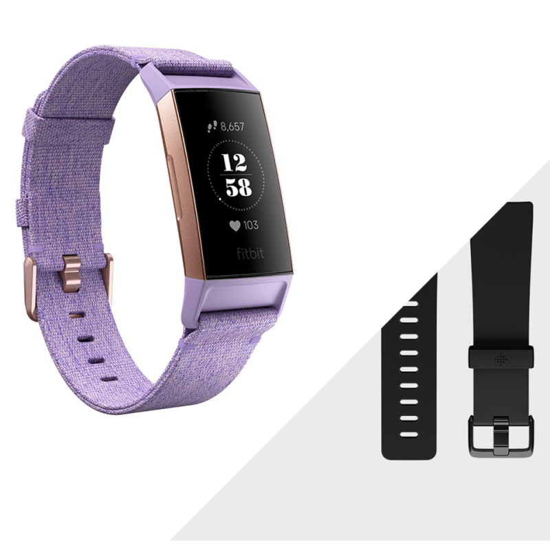 Vòng theo dõi sức khỏe Fitbit Charge 3 - Bảo hành 12 tháng
