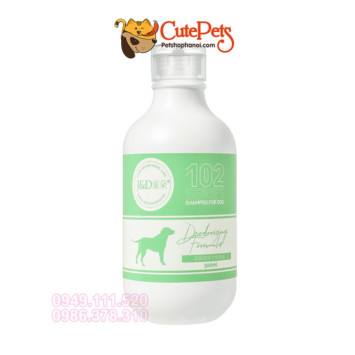 Sữa tắm Khử mùi hôi cho chó mèo Joyce &amp; Dolls 102 500ml Deodorizing dầu tắm chó mèo - CutePets
