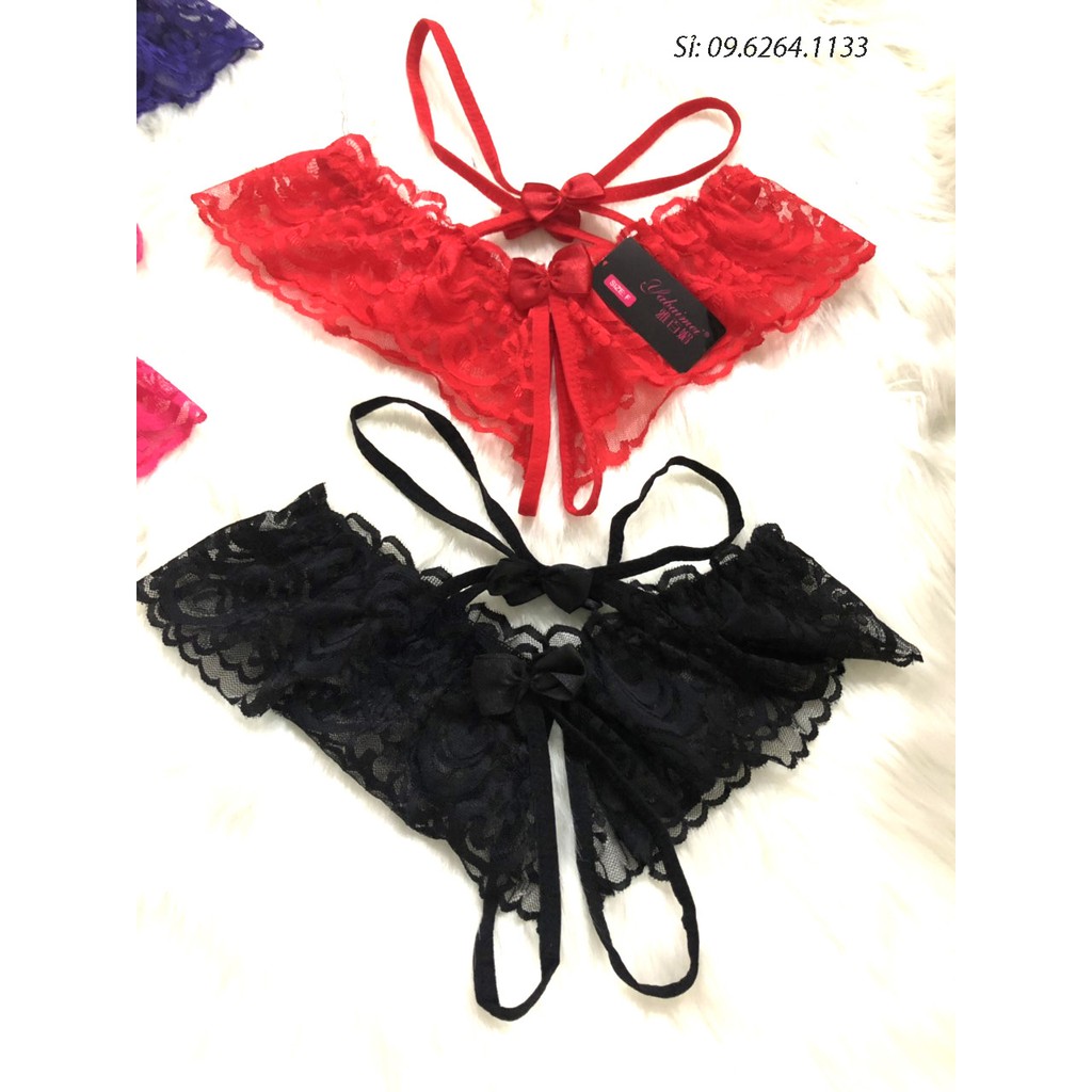 [Mã WASKT410K giảm 10K đơn 50K] Quần lót lọt khe sexy gợi cảm - khoét đũng - Đồ ngủ gợi cảm ( QUẦN LOT ĐINH Nơ) | BigBuy360 - bigbuy360.vn