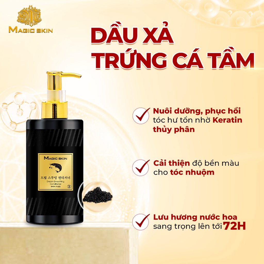 Bộ Gội - Xả Tái Sinh Toàn Diện Trứng Cá Tầm Magic Skin Regenerating Caviar Complex