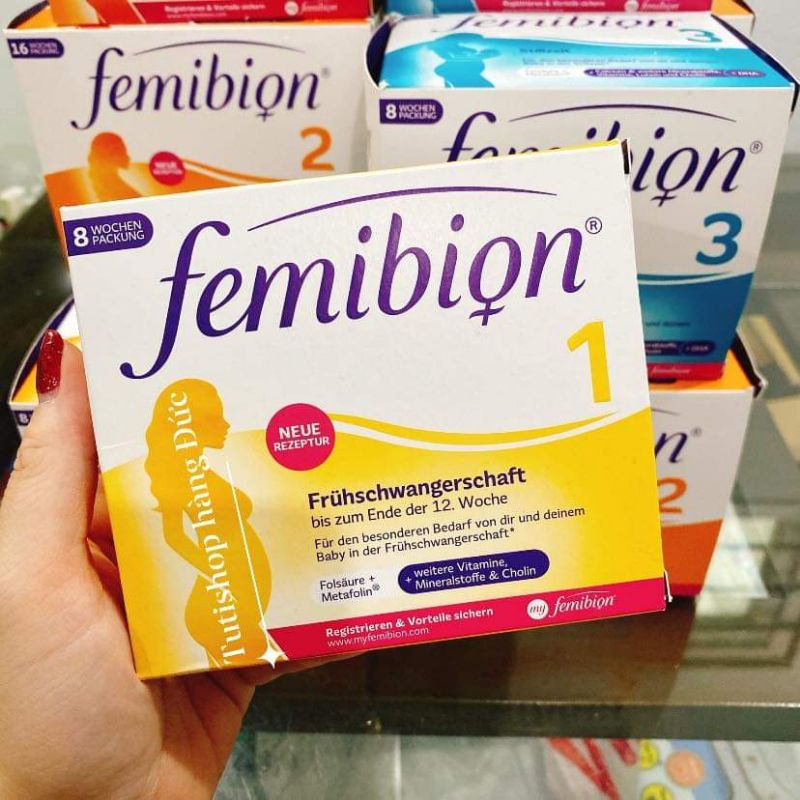 Femibion 1 - vitamin tổng hợp cho mẹ bầu 0-12 tuần