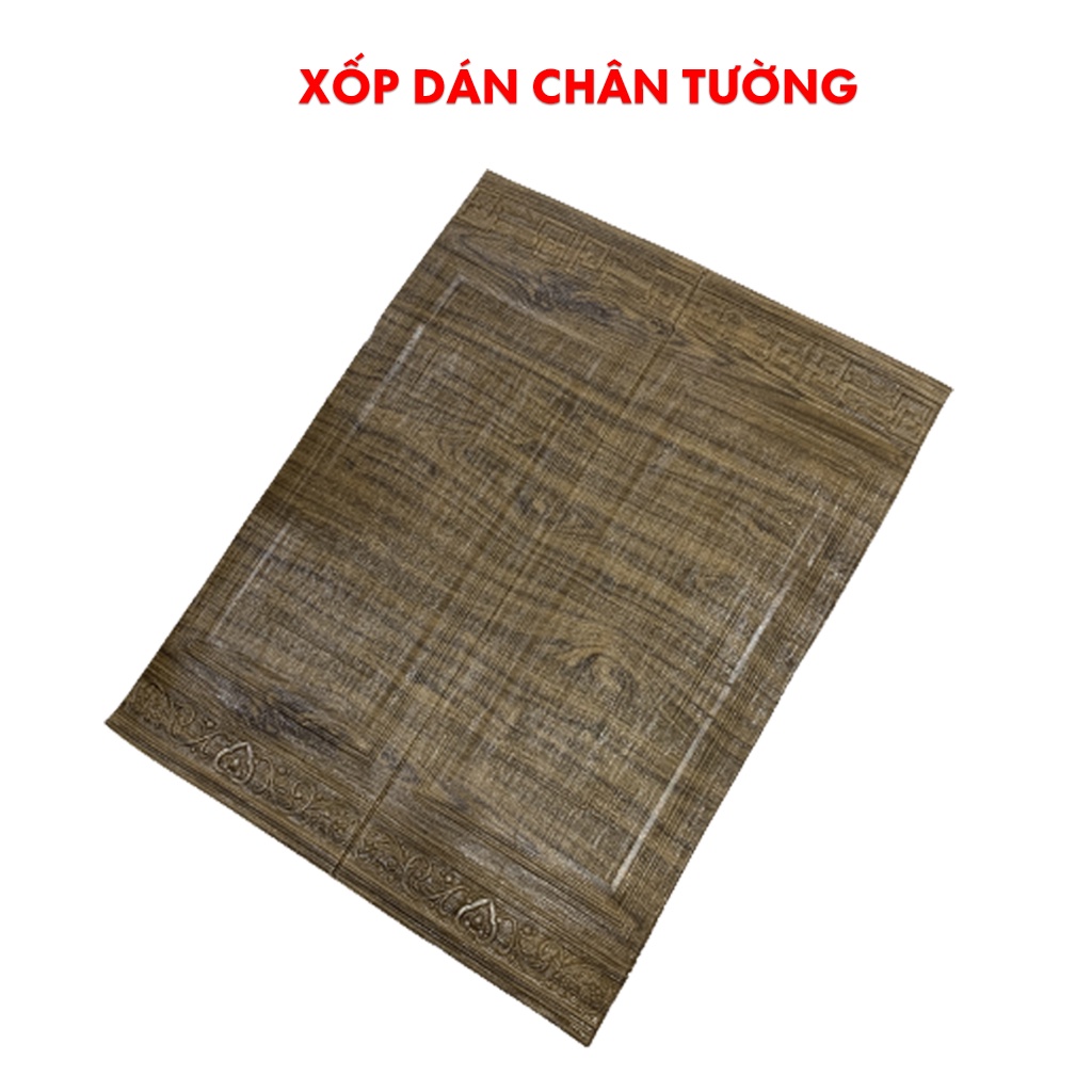 Xốp dán chân tường đẹp giả gỗ