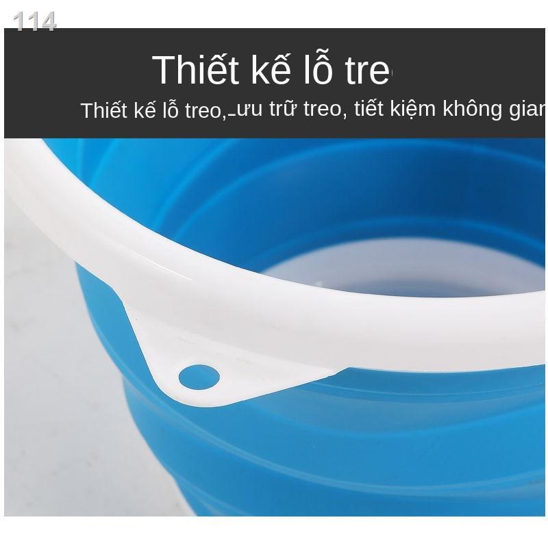 MGấp xô câu cá silicone kính thiên văn ký túc xá ngoài trời xe ô tô du lịch di động dụng cụ cung cấp