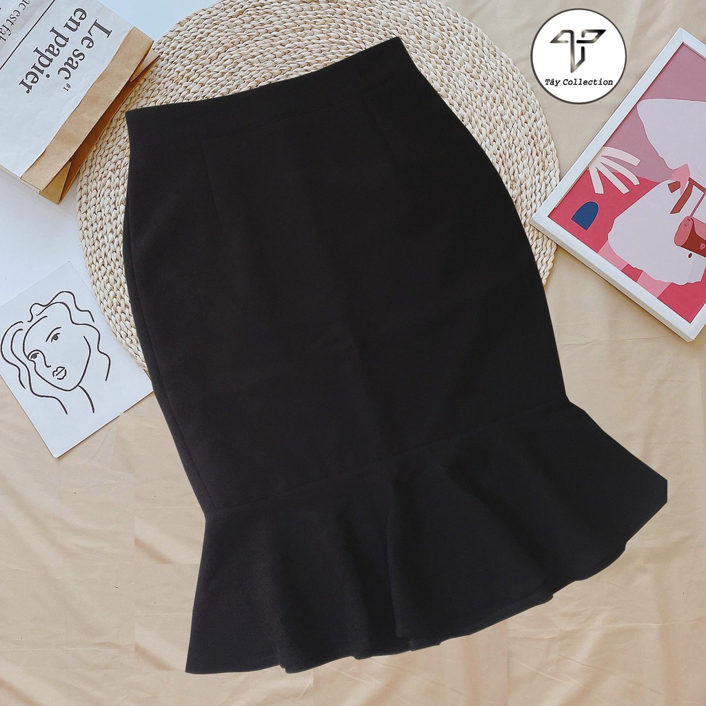 Chân Váy Đuôi Cá Công Sở Tây Collection, May 2 Lớp Cao Cấp Dày Dặn, Mặc Đẹp Tôn Dáng