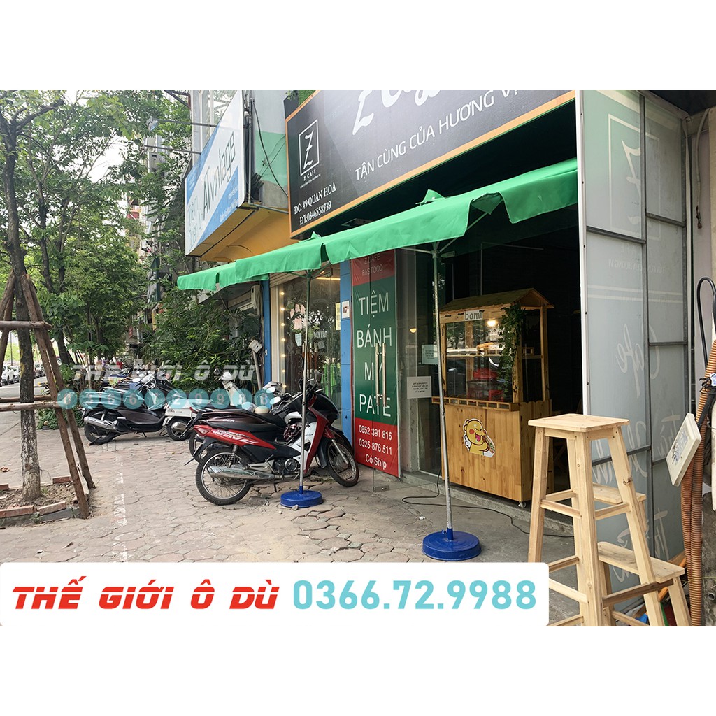 Ô Dù Mái chéo- Chính Tâm Mái Chéo- vải bạt