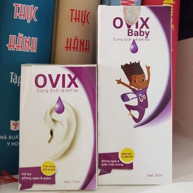 Dung dịch vệ sinh tai, mũi Ovix