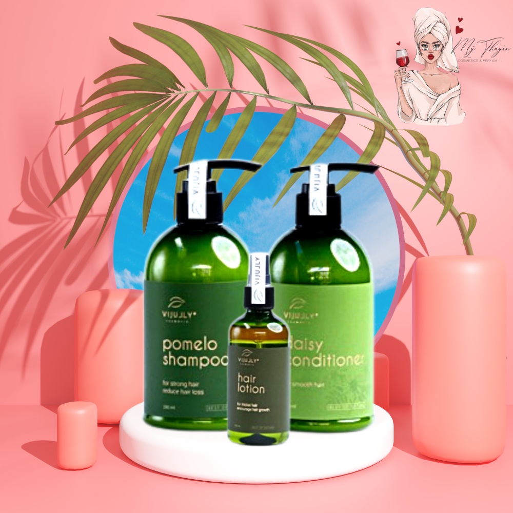 Combo Vijuli gội, xả, xịt tinh chất bười kích thích mọc tóc, giảm rụng tóc - Mỹ Thuyền Cosmetic - M17