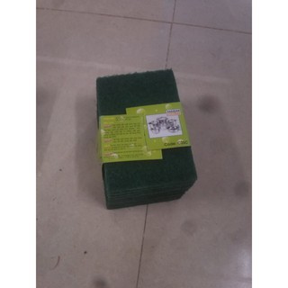 Sét 10 miếng nhám xanh cọ xoong nồi