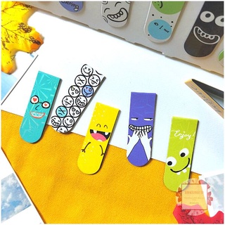 Combo 5 Bookmark Nam Châm Đánh Dấu Sách - Smile (Mẫu Ngẫu Nhiên)