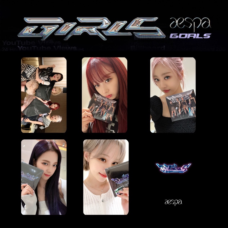 Album Ảnh Nhóm Nhạc Kpop Aespa GISELLE KARINA Thẻ