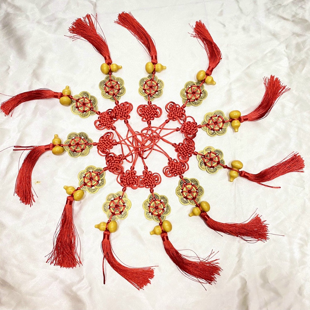Dây Treo Xe Kim Tiên Hoa Mai và dây phật vàng - Hàng thủ công Siêu Đẹp