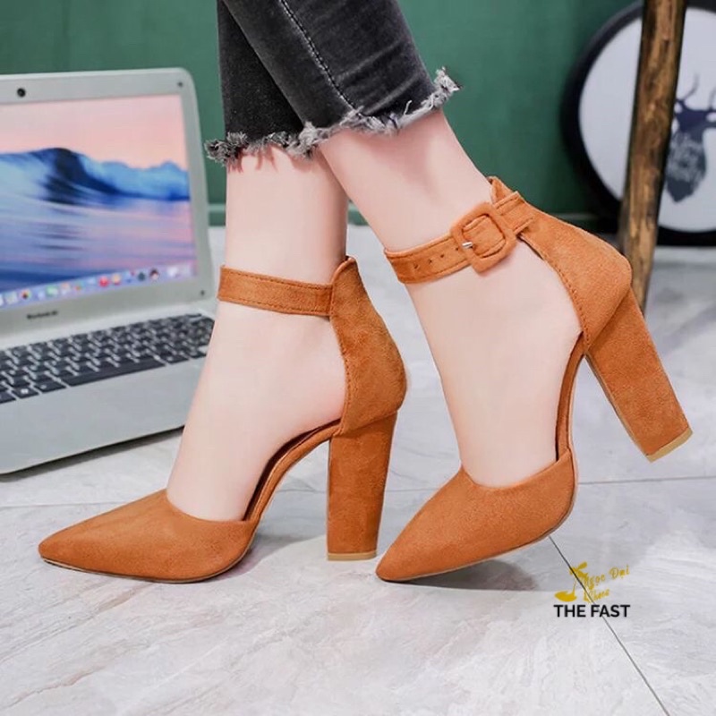 Giày sabo nữ cao gót  hậu búp bê xinh xắn NĐ81