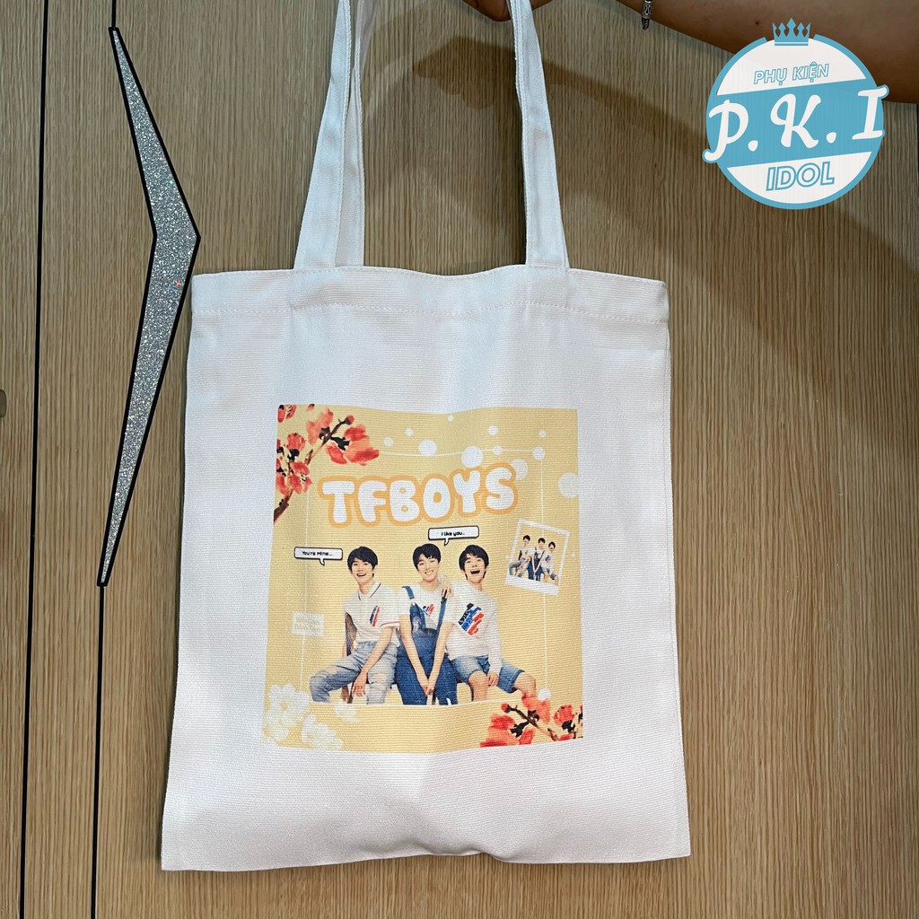 Túi Tote In Hình Nhóm TFBOYS 2021 - QUÀ TẶNG C-POP