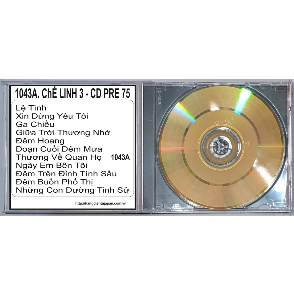 BỘ 5 CD CHẾ LINH - CD PRE 75 ( 1043A - 1045B )