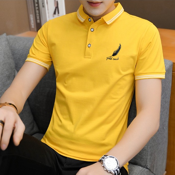 Áo thun polo tay ngắn thoáng khí thời trang mùa hè 2021 cho nam size M-6Xl