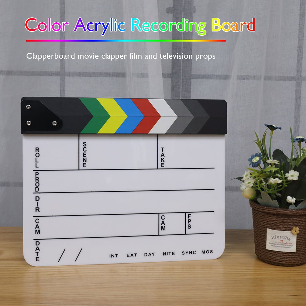 COD❀Director Video Scene Clapperboard TV Movie Clip Film Action Clapper Board