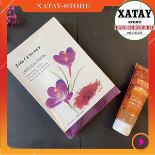 Saffron Mask/ Mặt nạ dưỡng da chiếc xuất từ Nhụy Hoa Nghệ Tây, quy cách đóng gói 7miếng/hộp.