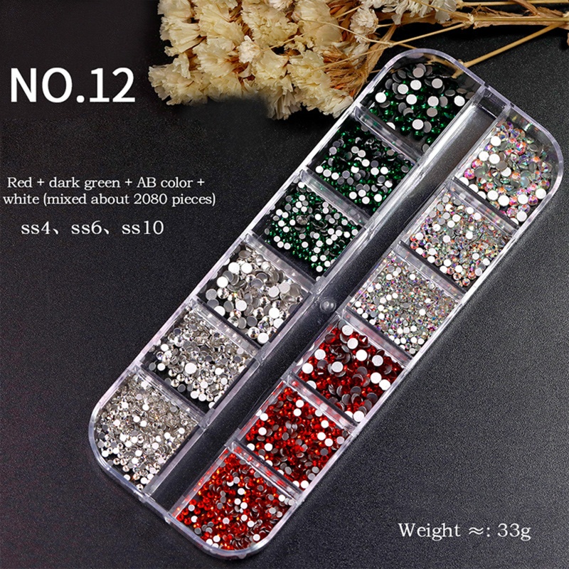 Set Đá Pha Lê Trong Suốt Lấp Lánh Dùng Trang Trí Móng Tay Nghệ Thuật