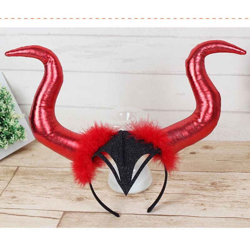 Băng Đô Cài Tóc Hình Sừng Quỷ Hóa Trang Halloween