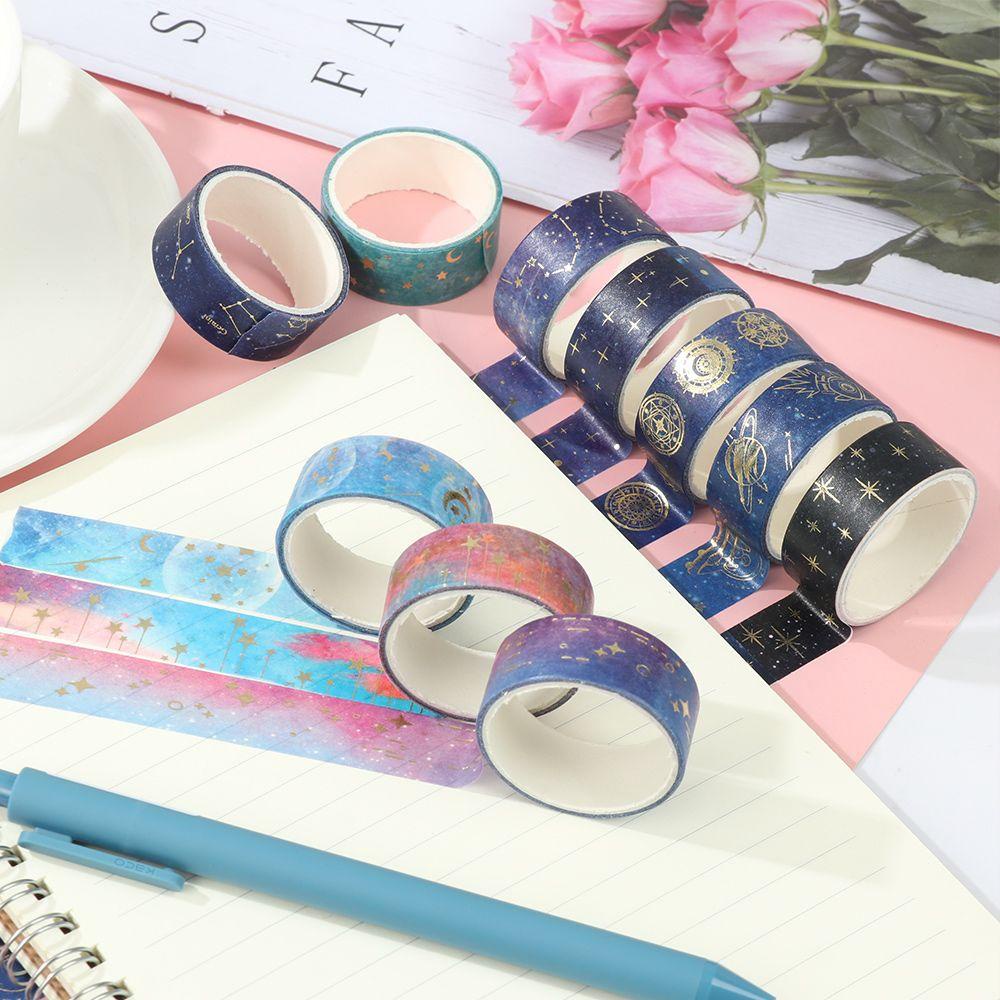 Set 12 Cuộn Băng Keo Dán Trang Trí Nhiều Màu