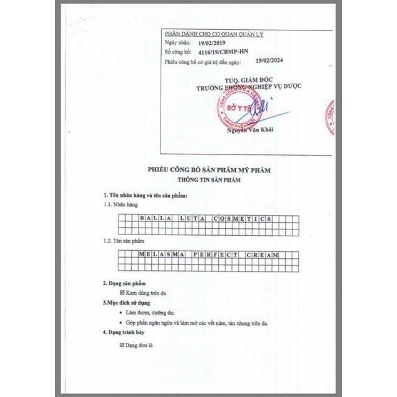 Cao Nám Balla Luta Hộp Lớn 30gr Chính Hãng Cty Thu Hằng