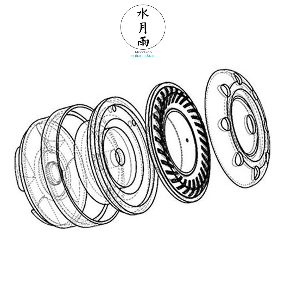 [MÃ XUANT200 GIẢM 200K] Tai nghe Moondrop KXXS - Hàng chính hãng | Driver dynamic 10mm, dây dẫn đồng mạ bạc OFC 4N 2pin-