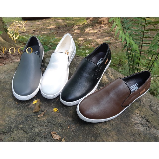 Giày nam slipon cao cấp LC68, Giày lười da, Giày lười làm từ da bò nguyên tấm