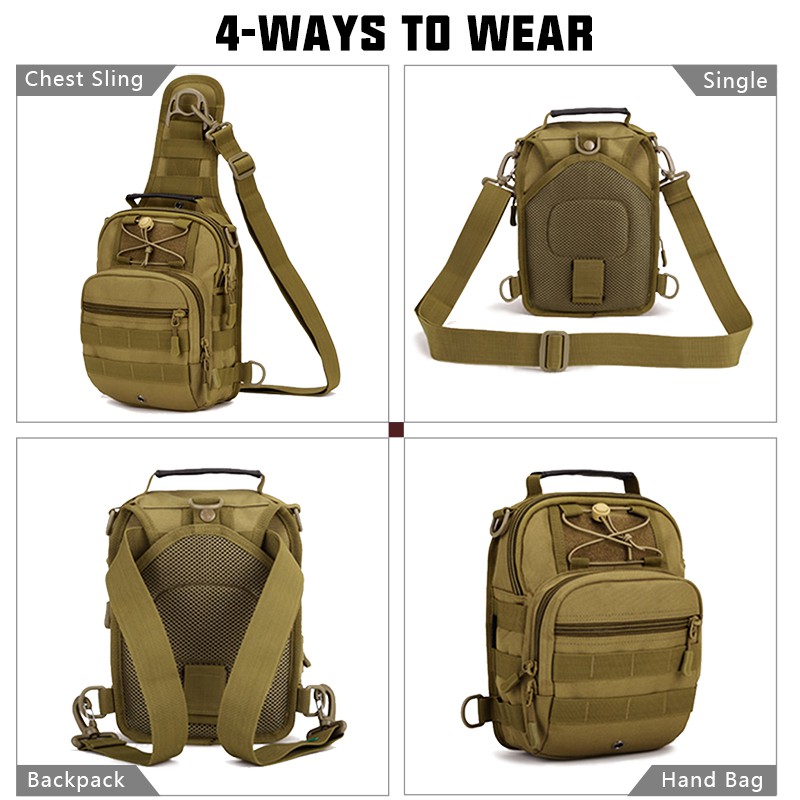 Túi đeo hông dã ngoại họa tiết cờ Mỹ thời trang 3505