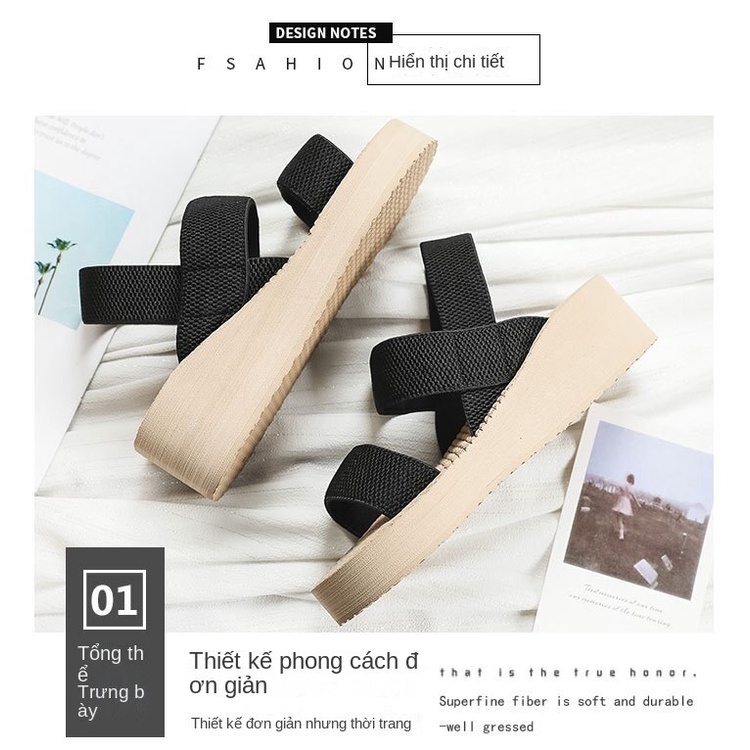 Giày Sandal Đế Xuồng Thời Trang Dành Cho Nữ