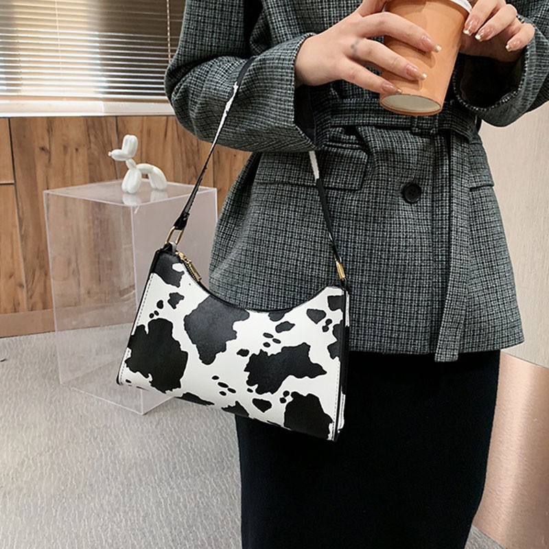 Túi Xách Nữ Đeo Vai Họa Tiết Da Động Vật Thời Trang