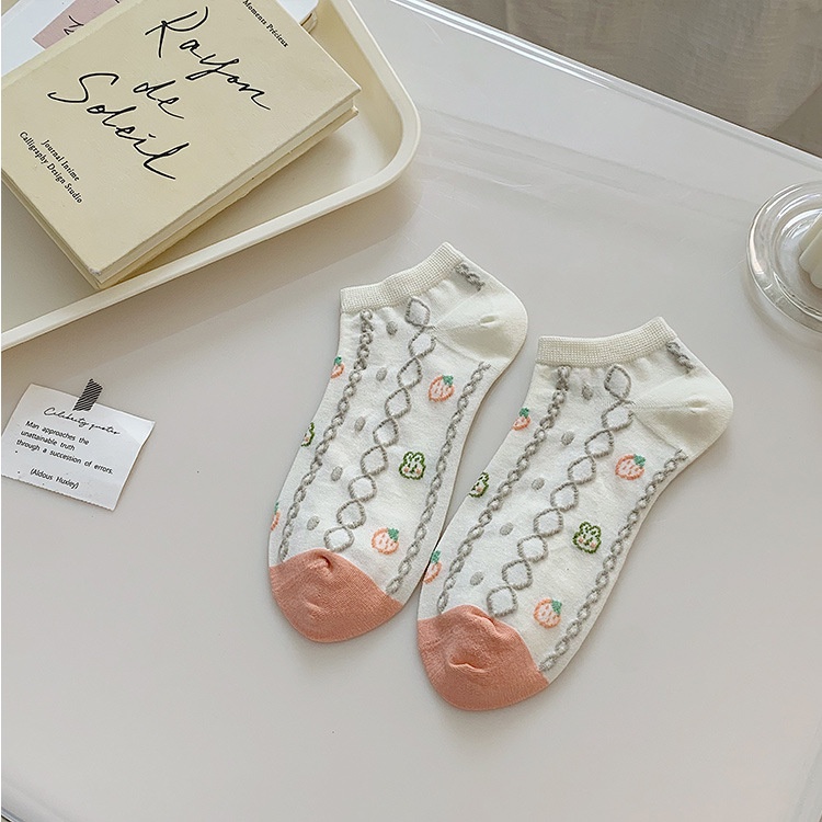 Vớ Thuyền Mỏng Cổ Thấp Phong Cách Nhật Bản Dễ Thương Thời Trang Mùa Hè Cho Nữ