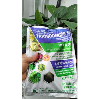 (Tặng 500gram Supe Lân Lâm Thao) Gói 1kg Nấm Đối Kháng TRICHODERMA SP  (6 tỉ bào tử)