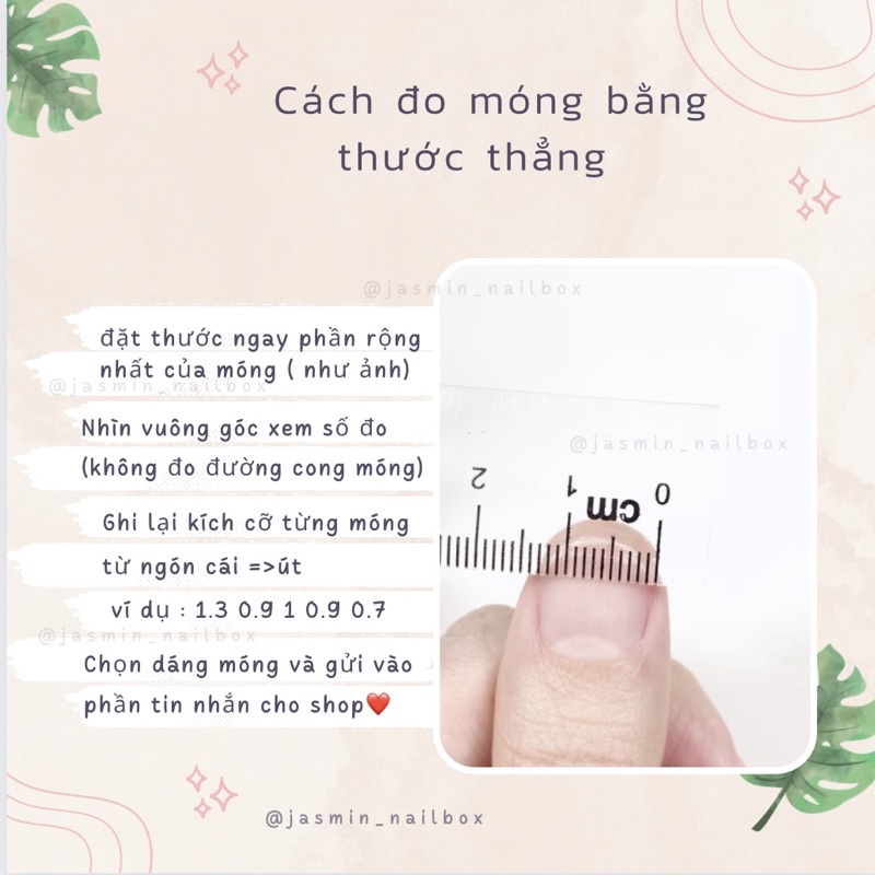 Nailbox móng úp thiết kế sẵn hồng nude đính đá