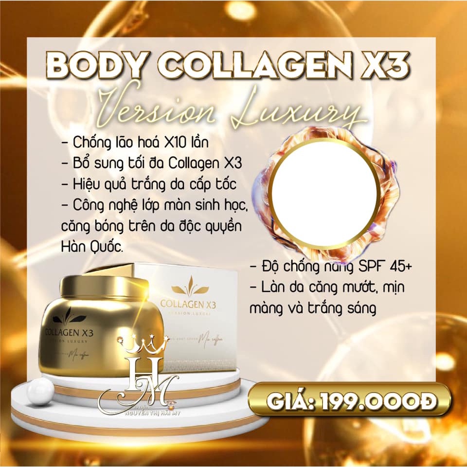 [Hàng xịn] Kem Body Collagen X3 Luxury