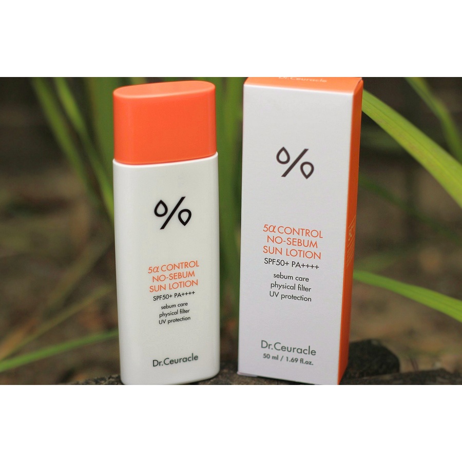 Kem chống nắng Dr.Ceuracle 5Alpha Control No Sebum Sun Lotion 50ml