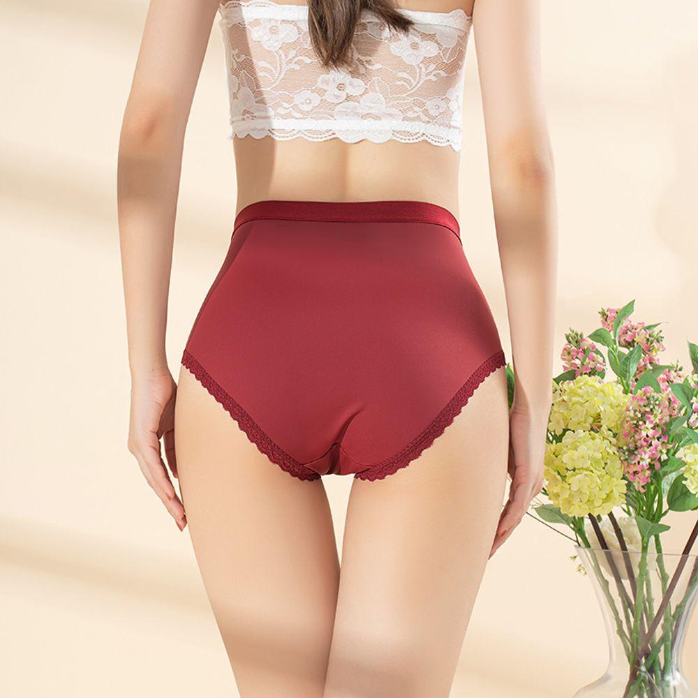 OCEANMAP Quần Lót Ren Hoa Trong Suốt Lưng Cao Thiết Kế Đơn Giản Cho Phái Nữ