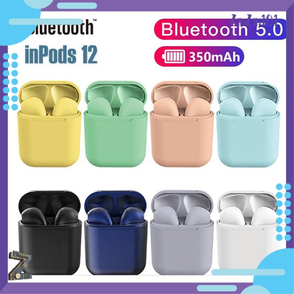 Inpods 12 Tai nghe Bluetooth Bản Quốc Tế ZinZin101 Âm Thanh Trầm Ấm - Được Chọn Màu Tai Nghe