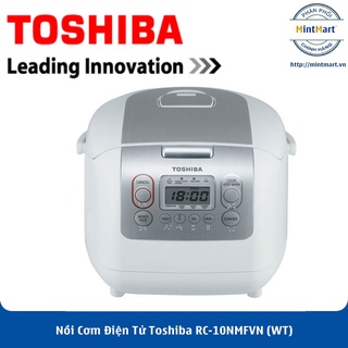 Nồi cơm điện tử Toshiba 1 lít RC-10NMFVN(WT  MỚI 100%  Sản Xuất Tại THai land